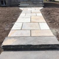 Hudson Valley, NY; hardscape walkway