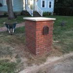 Hudson Valley, NY; mailbox masonry