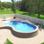 Hudson Valley, NY; stone pool patio, hardscape