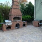 outdoor kitchen, private home masonry, Hudson Valley, NY