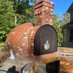 stone pizza oven for private home in Hudson Valley, NY, designed by Hudson Valley Property Maintenance